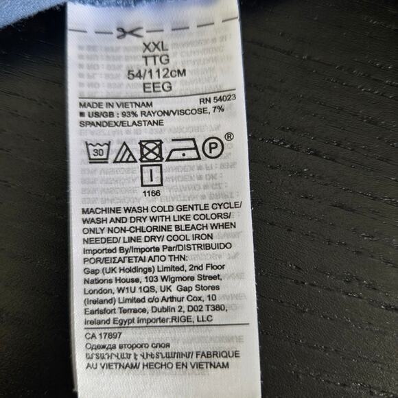 Banana Republic Threadsoft Wrap Midi Dress Blue Summer Vacation Women XXL - Picture 12 of 12